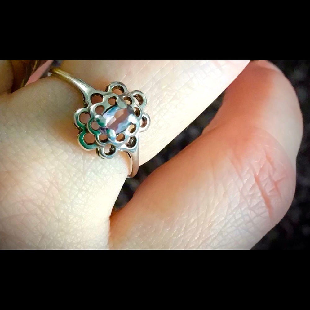Lovely lavender amethyst and silver ring
